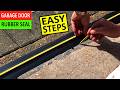 How to install a Garage Door Threshold Rubber Seal - Garage Door Floor Weather Strip Installation