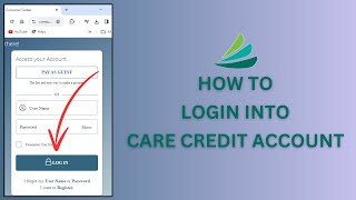 How to Login into Care Credit Account 2024 | Sign In to Care Credit Account