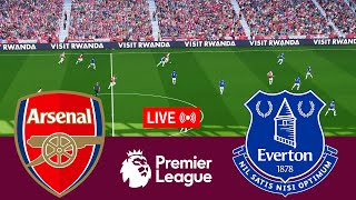 [LIVE] Arsenal vs Everton Premier League 23/24 Full Match - Video Game Simulation