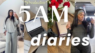 5am *productive* morning routine | building healthy habits, self care, leg day