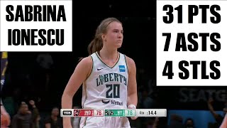 Sabrina Ionescu's MONSTER Game Isn't Enough As NY Liberty Lose In Overtime Thriller vs Indiana Fever
