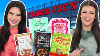 Rating EVERY Snack From Trader Joes (holiday)