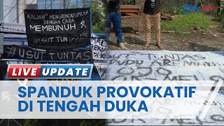 Spanduk Provokatif di Tengah Duka Tragedi Kanjuruhan, Aremania Bicara Gas Air Mata di Luar Stadio