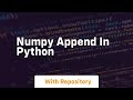 numpy append in python