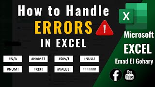 How to Handle Errors in Excel (8 Errors Explained)