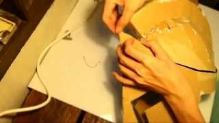 How to make Cardboard Helmet of King Leonidas Part 2 - Gluing Cardboard (with template)