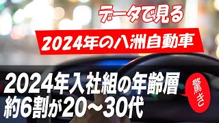 【八洲自動車の取り組み】データで見る2024年の八洲自動車／入社組の約6割が20～30代。首都圏以外の出身者も増加中