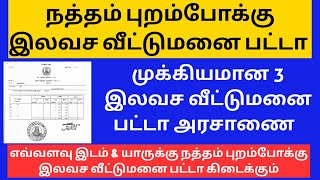 கிராம நத்தம் -நத்தம் புறம்போக்கு இலவச பட்டா-அராசாணை  || சட்ட சேவகன்  ||