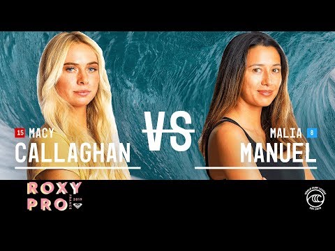 Malia Manuel vs Macy Callaghan – Round of 16, Round 2 – Roxy Pro France W 2019