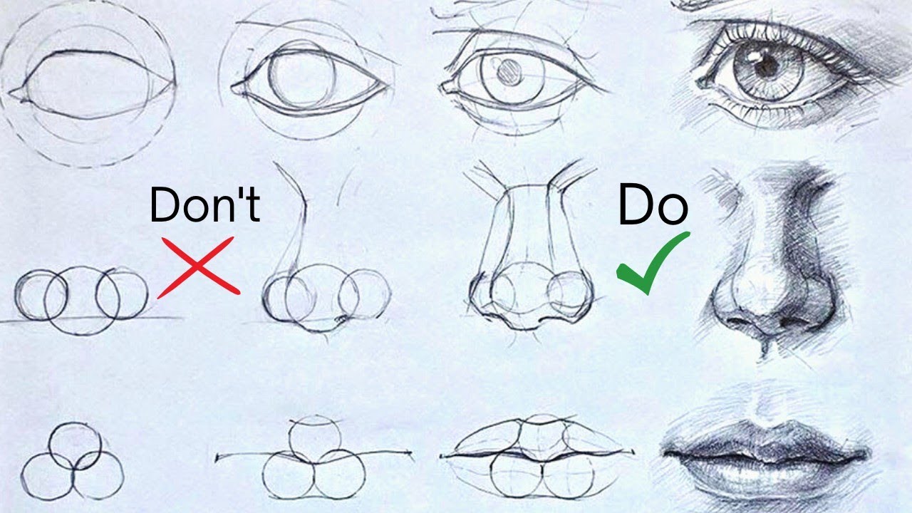 How To Draw Eyes And Nose Step By Step Infoupdate Org
