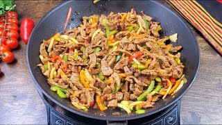 المقلقل او لحم صغار  بااطيب طريقه ممكن نعملوها لازم تجربوها. Beef fajitas tander and delicious