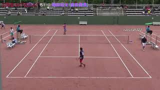 2018年 JOC ソフトテニス U20男子 シングルス 準々決勝 広岡（NTT西日本） 対 増田（高田商業）