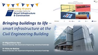 Online Workshop: Bringing buildings to life – smart infrastructure at the Civil Engineering Building