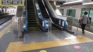 常磐線 我孫子駅 エスカレーター ６・７番線ホームから 日立 Hitachi Escalator abiko station joban line