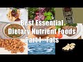 Best Essential Dietary Nutrient Foods Part I - Fats (700 Calorie Meals DiTuro Productions LLC)