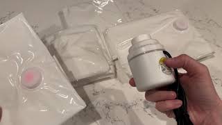 VMSTR Travel Vacuum Storage Bags with Electric Pump Review (Why you need these!)