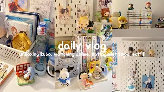 daily vlog !! unboxing kubo, watching anime, eating viet food, ect