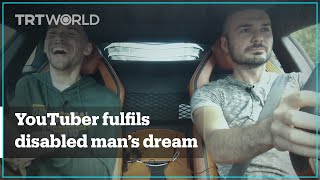 YouTuber fulfils a disabled man’s dream to ride in a Lamborghini