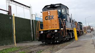 CSX Genset No. 1306 \u0026 1304 Hunt's Point Market with Conrail Caboose