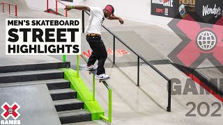 MEN’S SKATEBOARD STREET: HIGHLIGHTS | X Games 2021