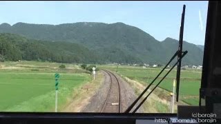 快速リゾートみのり03（最上→赤倉温泉～front window view）