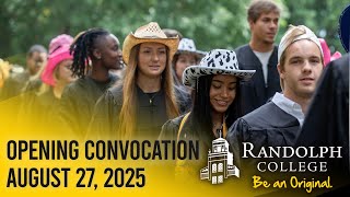 Randolph College Opening Convocation 2025 - Live Stream