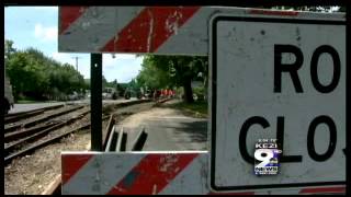 Crews Repairing Damaged Railroad Line