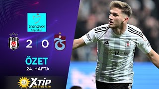 Merkur-Sports | Beşiktaş (2-0) Trabzonspor - Highlights/Özet | Trendyol Süper Lig - 2023/24