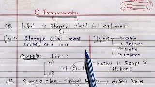 C Storage Classes | auto, static, register & extern storage classes | Learn Coding