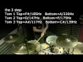 Tuning your drums Video - examples using tunebot by Geoff Fry