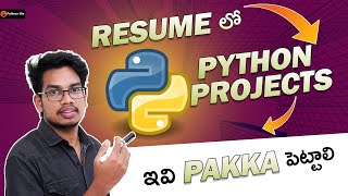 Python Projects for Resume | Python Projects in Telugu | Python in Telugu
