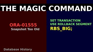 The Command That Saved My Job: ORA-01555 & The Death of Rollback Segments (ep. 519)