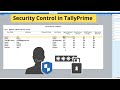 Security control in TallyPrime | User Management, Passwords & more