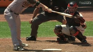 OAK@SF: Hudson fans Vogt in the top of the 5th inning