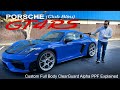 New PORSCHE Cayman GT4 RS (Club Blau) | Full Body PPF Process & Explanation