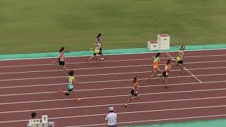 20190608北九州市中学陸上各区大会 中3女子100m決勝（八幡西）