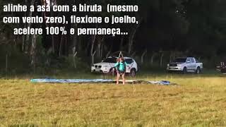 Paramotor em Belém, tutorial de decolagem em alpina. Piloto Henio Ando