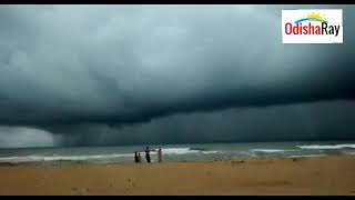 Glimpse of Puri sea beach ahead of cyclone Jawad