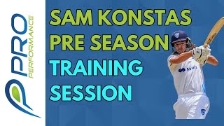 NSW \u0026 Sydney Thunder Batsman Sam Konstas - Off Season Training