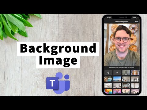 Установите фоновое изображение Microsoft Teams на свой мобильный телефон