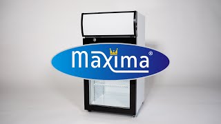 Maxima Small Drinks Fridge 50L or 80L - Glass Door