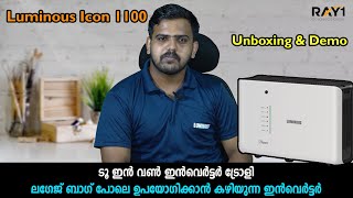 Luminous Next Gen Inverter  ICON 1100 | Luminous Icon 1100 Unboxing, Review \u0026 Demo