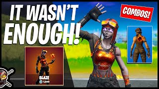 New BLAZE Skin Gameplay Combos quotRenegade Raider Reskinquot Before You Buy Fortnite Battle Royale