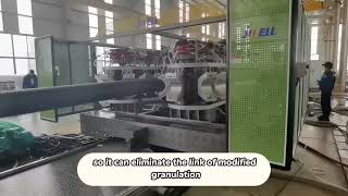 jwell #parallel #co-rotation #twin screw extruder for #highspeed #dwc pipe line