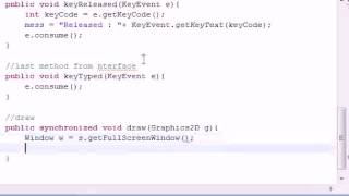 Java Game Development 30 Final Keyboard Input