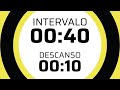 TIMER | 40 second interval | 10 second break | No music