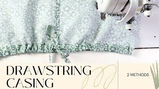 💥Sewing Tips And Tricks | How to made dress drawstring | 2 methods Learn to Sew a Drawstring Casing