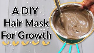 Ayurvedic Hair Care Regimen |How to Make A MOISTURIZING Hair GROWTH MASK on 4C Natural Hair