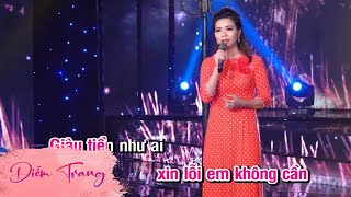 Karaoke Tiền Thắng Tình Thua | ST: Phương Tử Long | Ca Sĩ: Diễm Trang