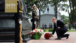 President Putin attends ceremony at Baltic Sea base